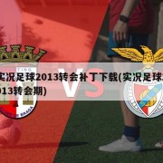 实况足球2013转会补丁下载(实况足球2013转会期)