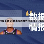 特奥多西奇(特奥多西奇为什么打不了nba)