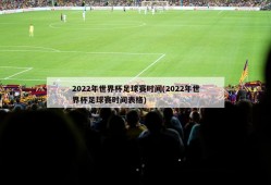 2022年世界杯足球赛时间(2022年世界杯足球赛时间表格)