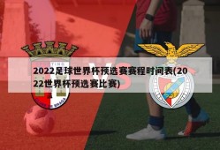 2022足球世界杯预选赛赛程时间表(2022世界杯预选赛比赛)